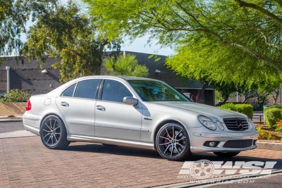 Mercedes-Benz E-Class with 18" TSW Sprint in Black Machined wheels