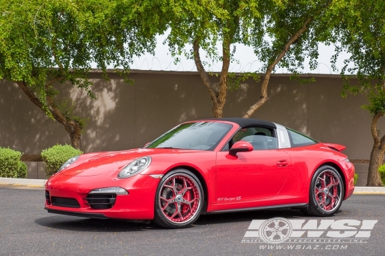 2017 Porsche 911 with 20" Asanti A/SF-164 in Chrome wheels