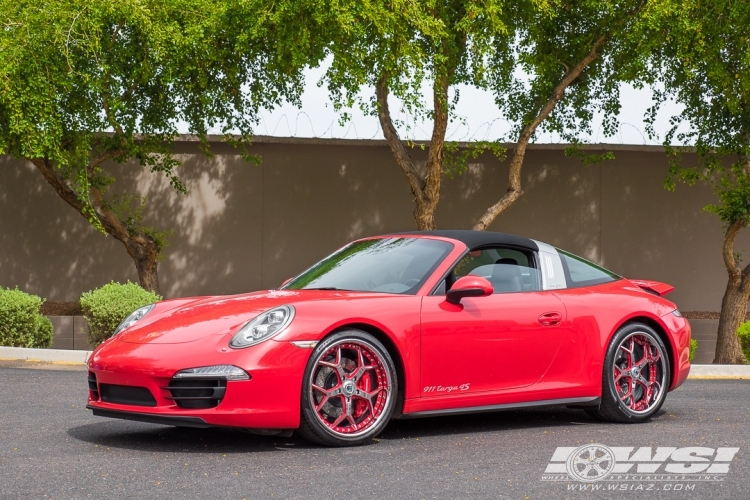 2017 Porsche 911 with 20" Asanti A/SF-164 in Chrome wheels