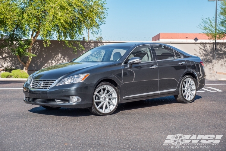 2010 Lexus ES with 20" Koko Kuture Surrey in Silver Machined wheels