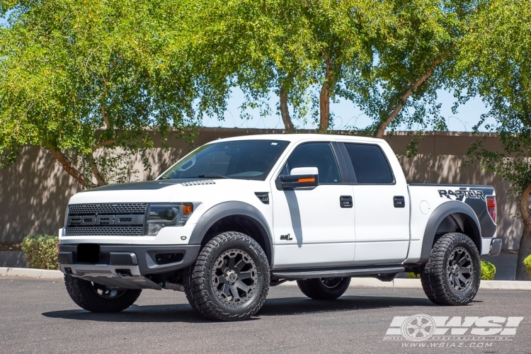 2016 Ford F-150 with 20" Black Rhino Warlord in Matte Black Machined (Dark Tint Lip) wheels