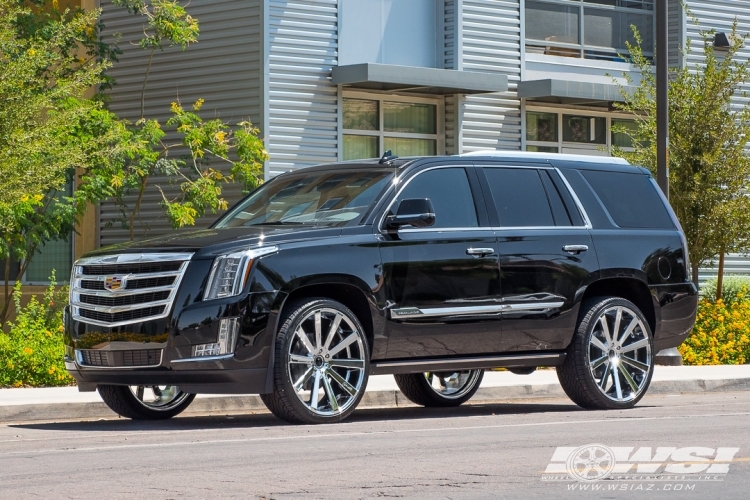 2015 Cadillac Escalade with 26" Gianelle Santoneo in Chrome wheels