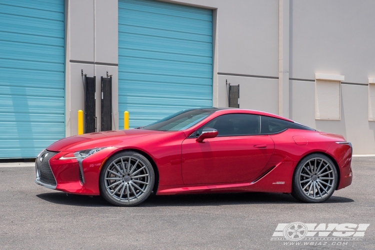 2017 Lexus LC with 22" Vossen VFS-2 in Gloss Graphite wheels