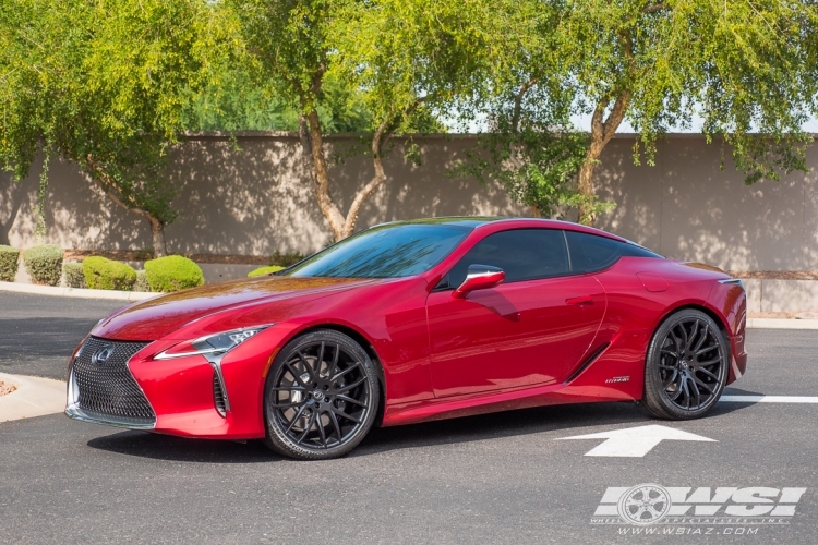 2017 Lexus LC with 22" Giovanna Kilis in Gloss Black wheels