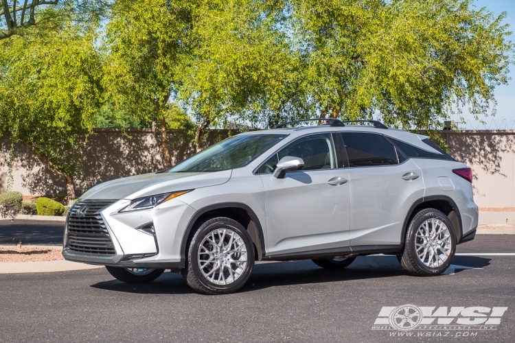 2016 Lexus RX with 20" TSW Sebring in Silver Machined wheels