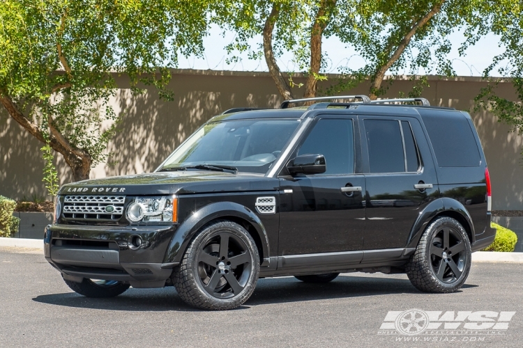 2013 Land Rover LR4 with 20" Redbourne Nottingham in Matte Black wheels