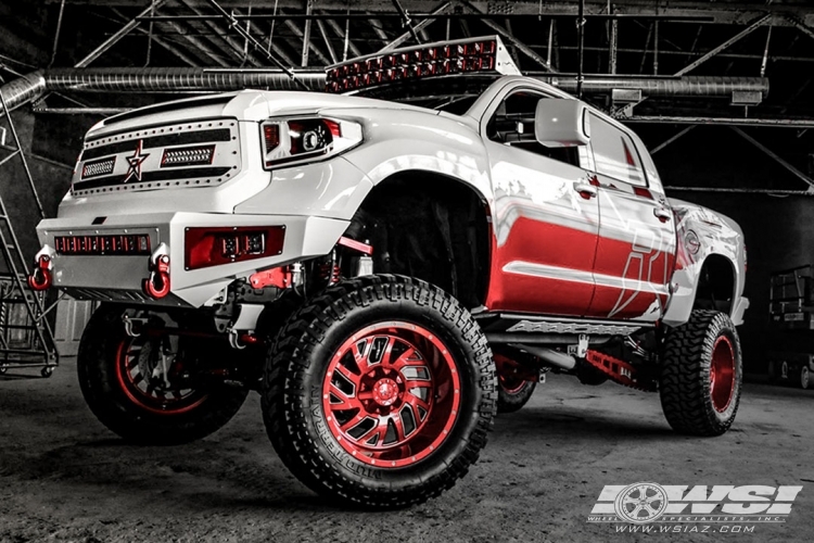  Toyota Tundra with RBP - Rolling Big Power 65R Glock in Gloss Black (CNC Accents) wheels