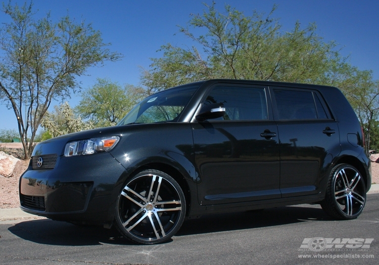 2007 Scion xB with 20" MKW Closeouts M72 in Black Machined wheels