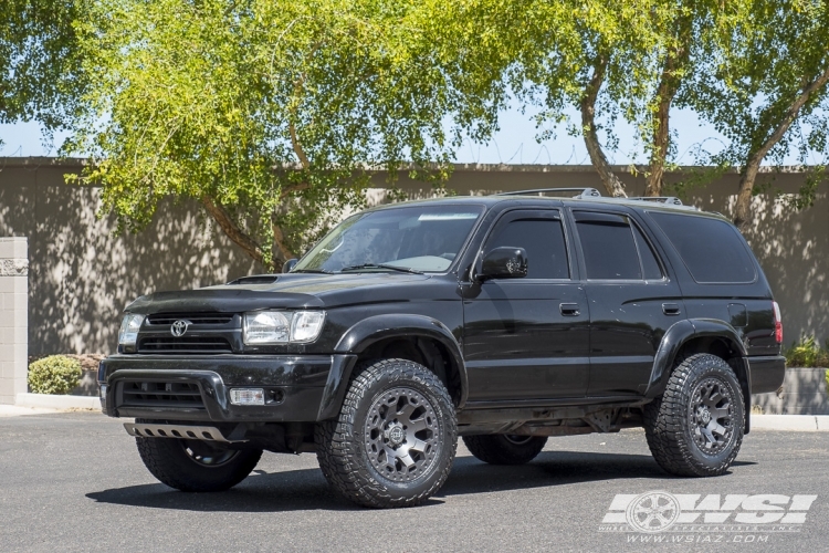 2002 Toyota 4-Runner with 17" Black Rhino Warlord in Matte Gunmetal wheels