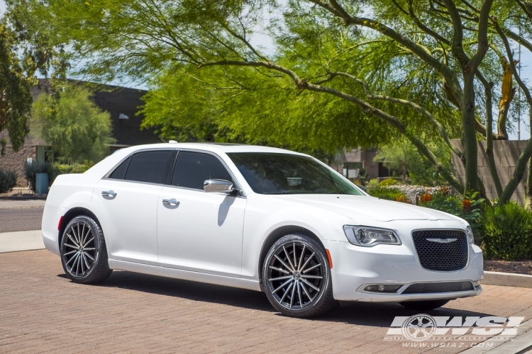 2016 Chrysler 300C with 20" Lexani Pegasus in Gloss Black (Machined Face) wheels