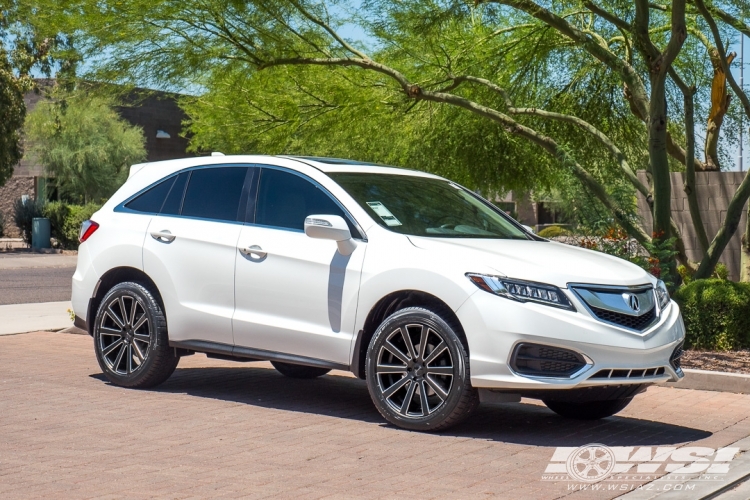 2017 Acura RDX with 20" Gianelle Santoneo in Matte Black (Ball Cut Details) wheels