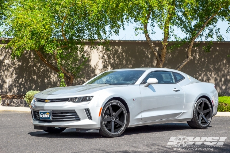 2017 Chevrolet Camaro with 20" Giovanna Mecca-RL in Matte Black wheels