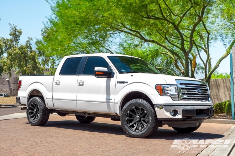 2014 Ford F-150 with 20" Black Rhino Sidewinder in Matte Black wheels