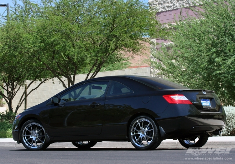 2007 Honda Civic with 17" MKW Closeouts M71 in Chrome wheels