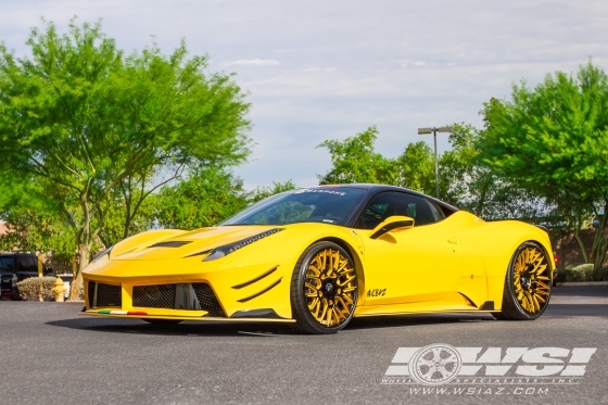 2016 Ferrari 458 Italia with 21" Forgiato Fratello-ECL in Custom wheels