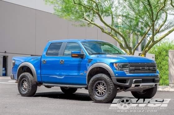 2013 Ford F-150 with 17" Black Rhino Tanay in Matte Black (Dark Matte) wheels