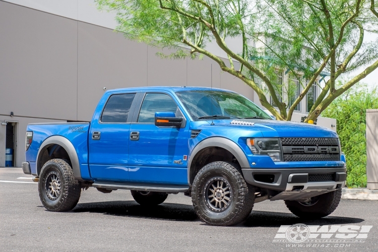 2013 Ford F-150 with 17" Black Rhino Tanay in Matte Black (Dark Matte) wheels