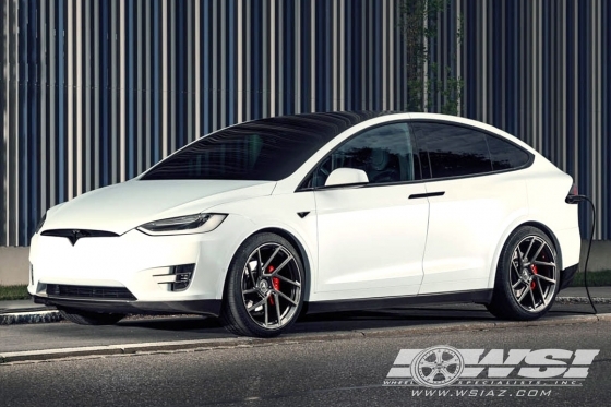 2017 Tesla Model X with 22" Vossen Forged NV2 in Custom wheels