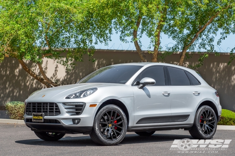 2017 Porsche Macan with 20" Giovanna Kilis in Gloss Black wheels