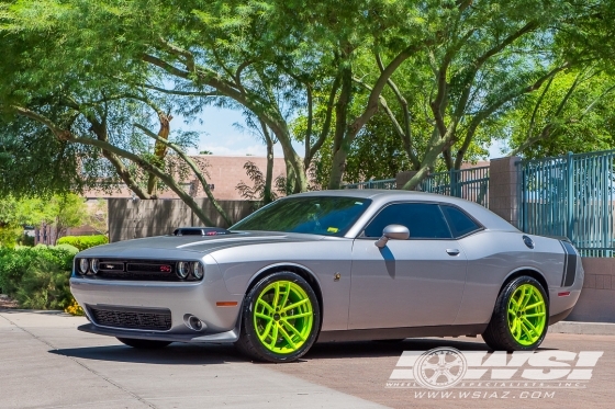 2016 Dodge Challenger with 20" MRR M392 in Satin Black wheels