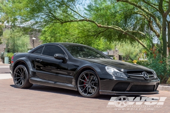 2009 Mercedes-Benz SL-Class with 20" Rohana RFX1 in Matte Black wheels