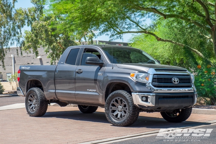 2014 Toyota Tundra with 20" Black Rhino Warlord in Matte Gunmetal wheels