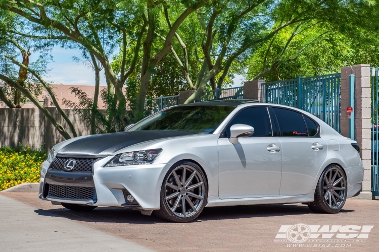 2013 Lexus GS with 20" Vossen VFS-10 in Satin Bronze (Custom Finish) wheels