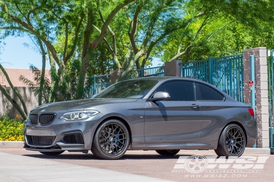 2014 BMW 2-Series with 18" Avant Garde M359 in Matte Black wheels