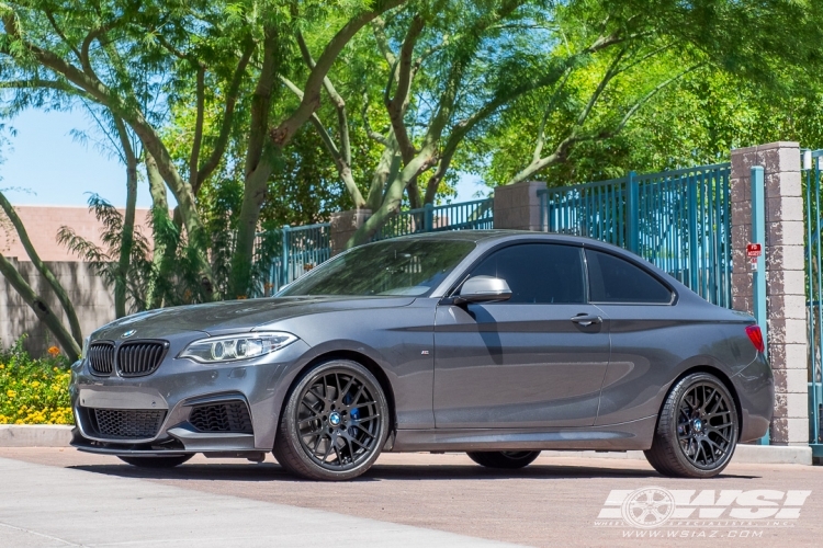 2014 BMW 2-Series with 18" Avant Garde M359 in Matte Black wheels