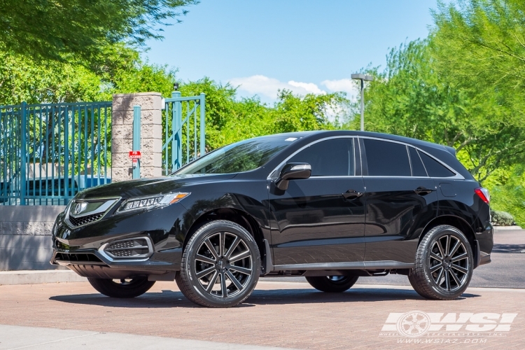 2018 Acura RDX with 20" Gianelle Santoneo in Matte Black (Ball Cut Details) wheels
