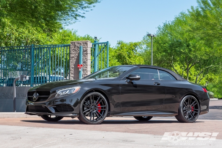 2017 Mercedes-Benz S-Class with 22" Koko Kuture Massa-7 in Satin Black wheels