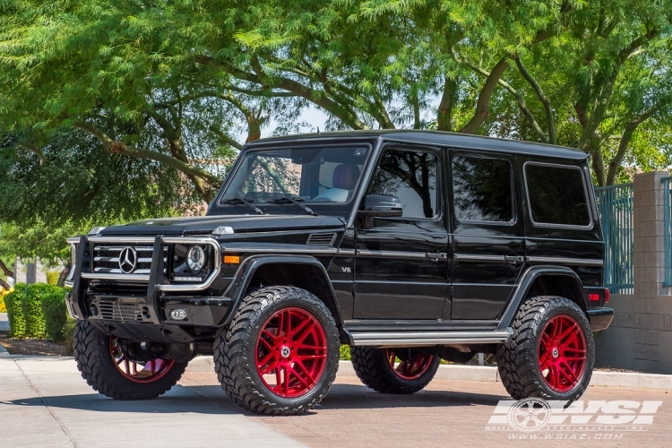 2015 Mercedes-Benz G-Class with 22" Forgestar F14 in Gloss Gunmetal wheels