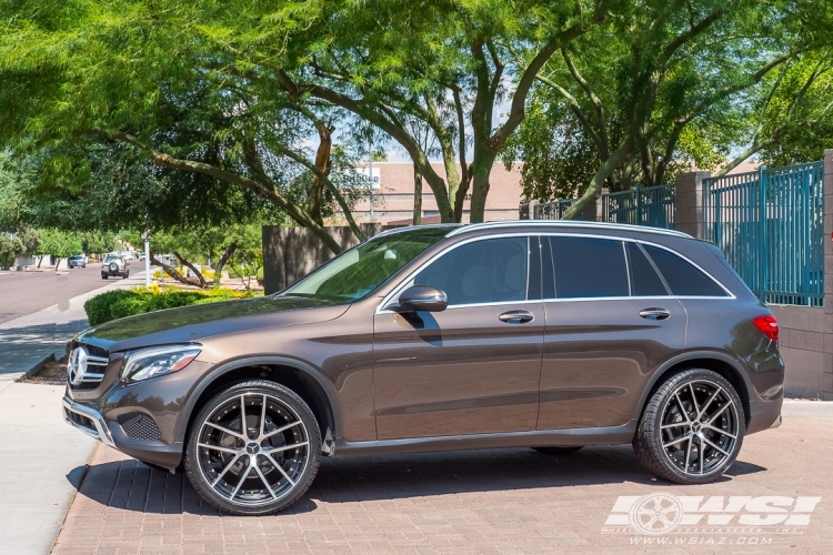  Mercedes-Benz GLC-Class with 22" Gianelle Monaco in Black Machined wheels