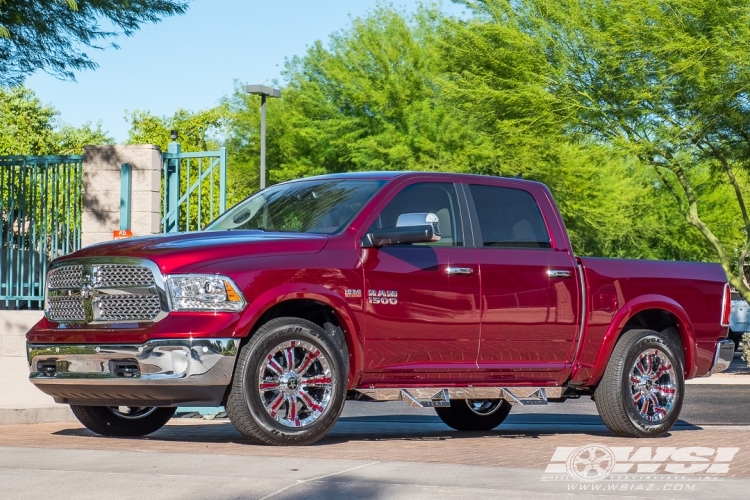 2017 Ram Pickup with 20" RBP - Rolling Big Power 94R in Chrome wheels