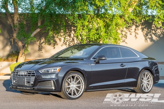 2018 Audi A5 with 20" Rohana RFX1 in Titanium wheels