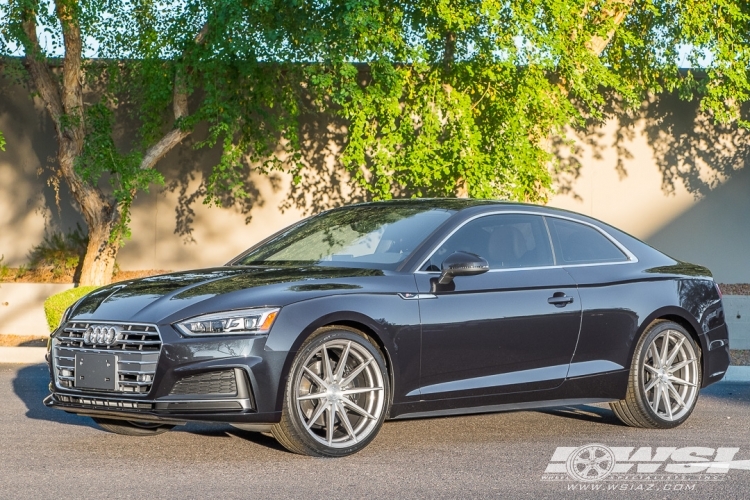 2018 Audi A5 with 20" Rohana RFX1 in Titanium wheels