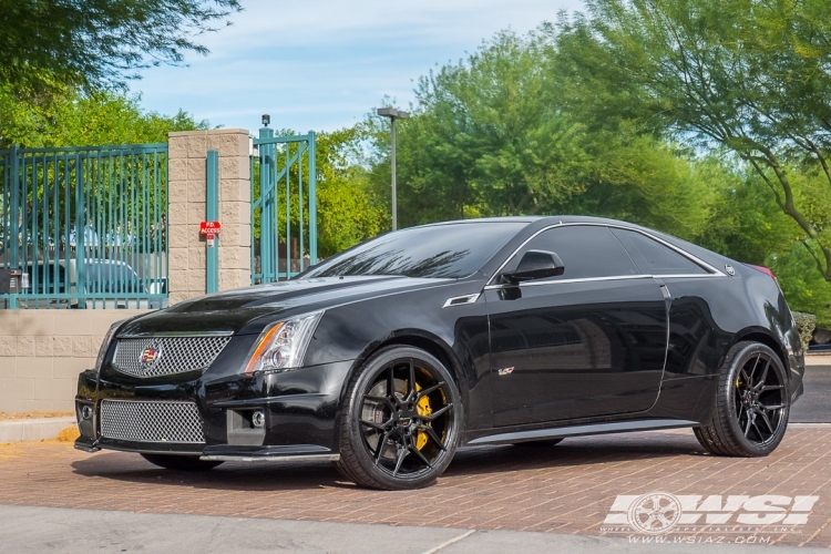 2014 Cadillac CTS with 20" Giovanna Haleb in Gloss Black wheels