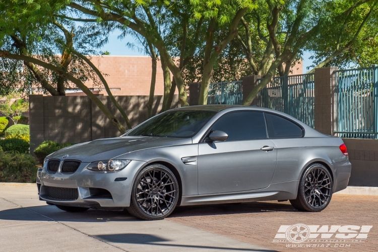 2008 BMW M3 with 20" TSW Sebring in Matte Black wheels