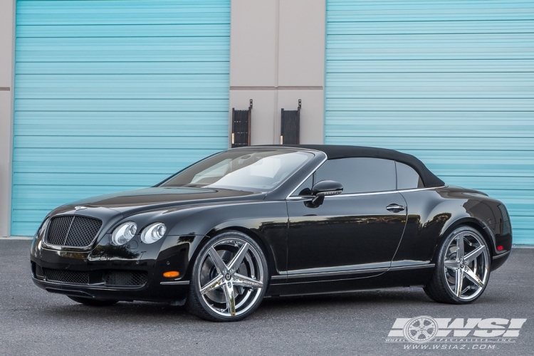 2008 Bentley Continental with 22" Lexani R-Four in Chrome wheels