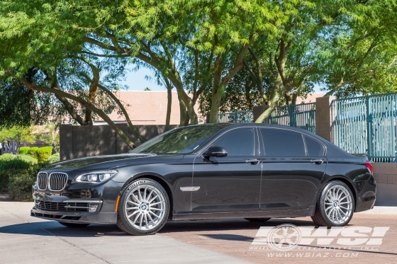 2013 BMW 7-Series with 20" Beyern Aviatic in Silver wheels