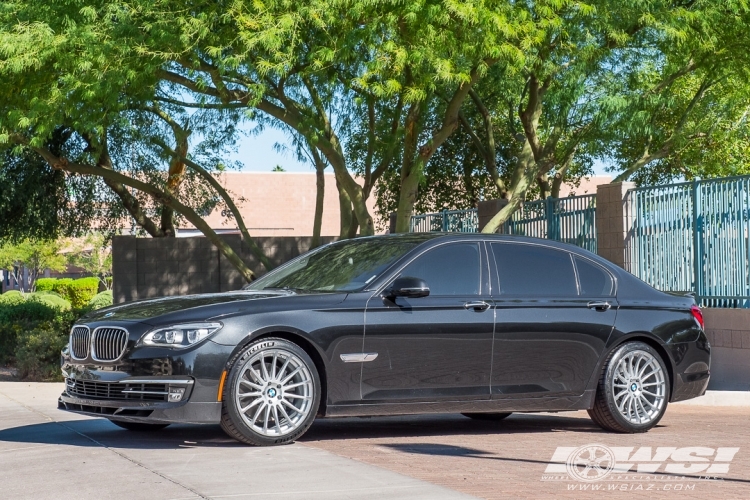 2013 BMW 7-Series with 20" Beyern Aviatic in Silver wheels