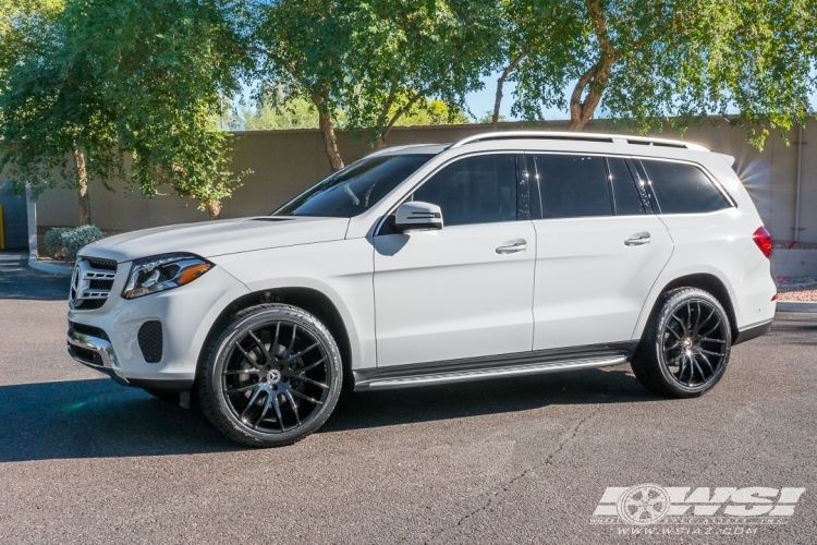 2018 Mercedes-Benz GLS/GL-Class with 22" Giovanna Kilis in Gloss Black wheels