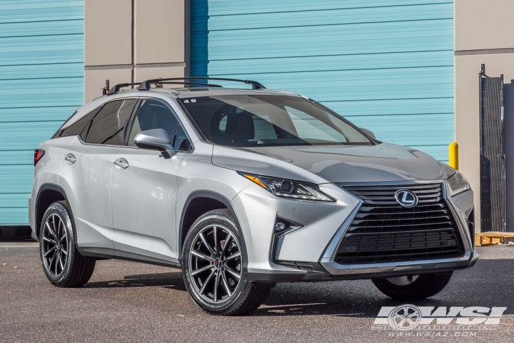 2016 Lexus RX with 20" Gianelle Cuba-10 in Matte Black (w/Ball Cut Details) wheels