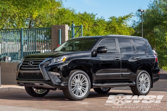 2018 Lexus GX with 22" Black Rhino Kruger in Silver wheels