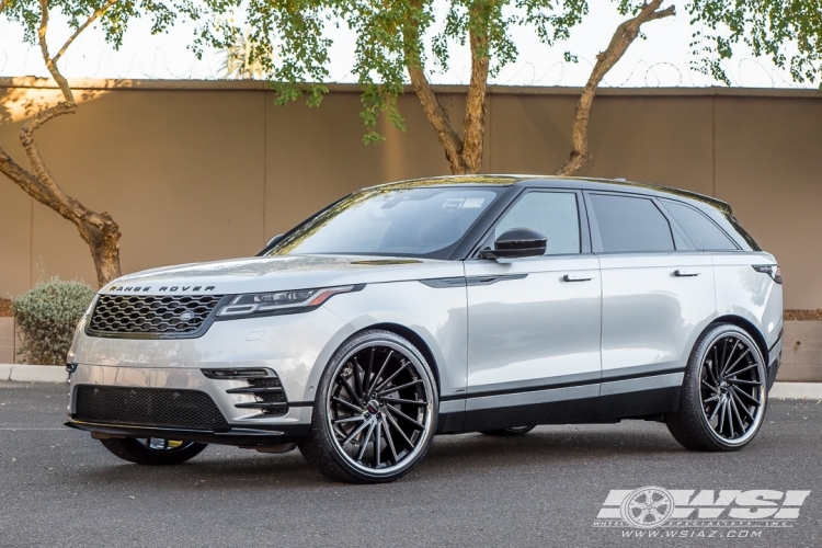 2018 Land Rover Range Rover Velar with 24" Giovanna Spira FF in Gloss Black (Directional - Flow-Formed) wheels
