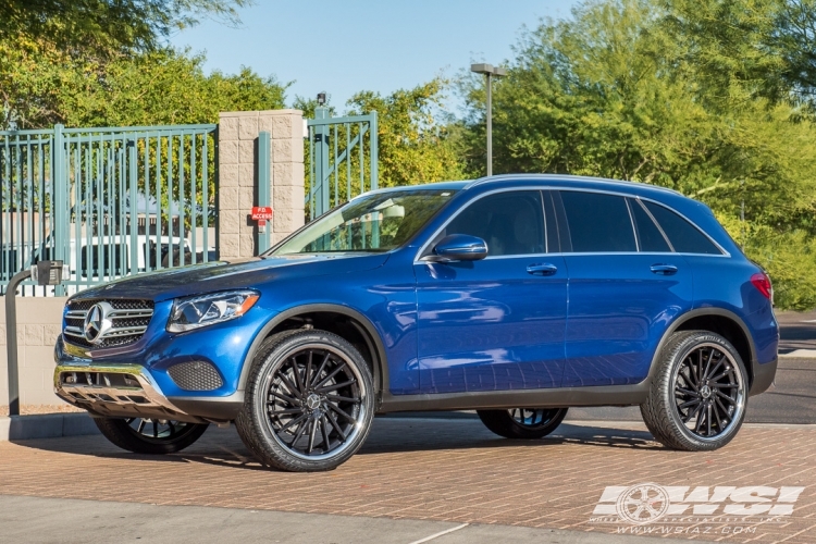 2018 Mercedes-Benz GLC-Class with 22" Giovanna Spira FF in Gloss Black (Directional - Flow-Formed) wheels