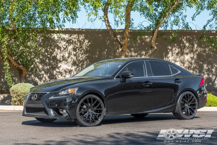 2015 Lexus IS with 20" Giovanna Kilis in Gloss Black wheels