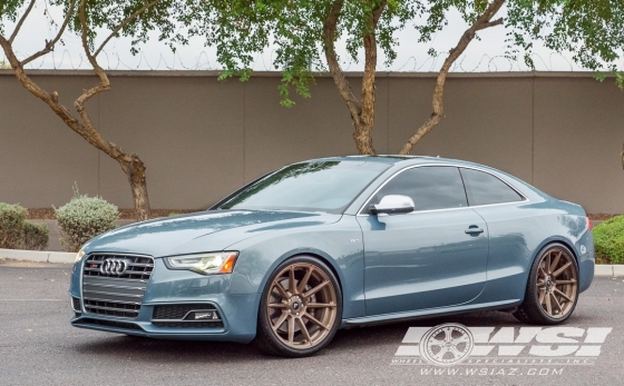 2013 Audi S5 with 20" Vorsteiner V-FF 102 in Graphite (Carbon Graphite) wheels