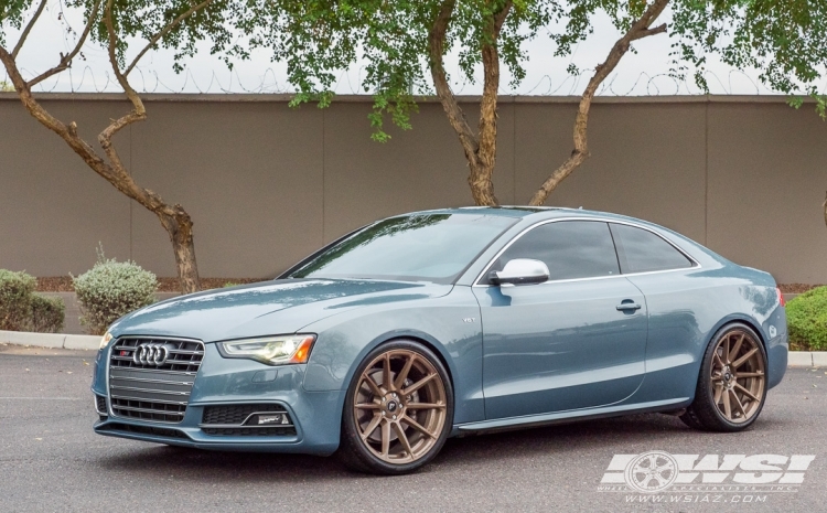 2013 Audi S5 with 20" Vorsteiner V-FF 102 in Graphite (Carbon Graphite) wheels