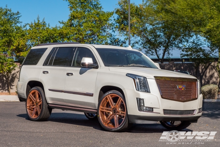 2015 Cadillac Escalade with 26" Gianelle Bologna in Satin Black wheels